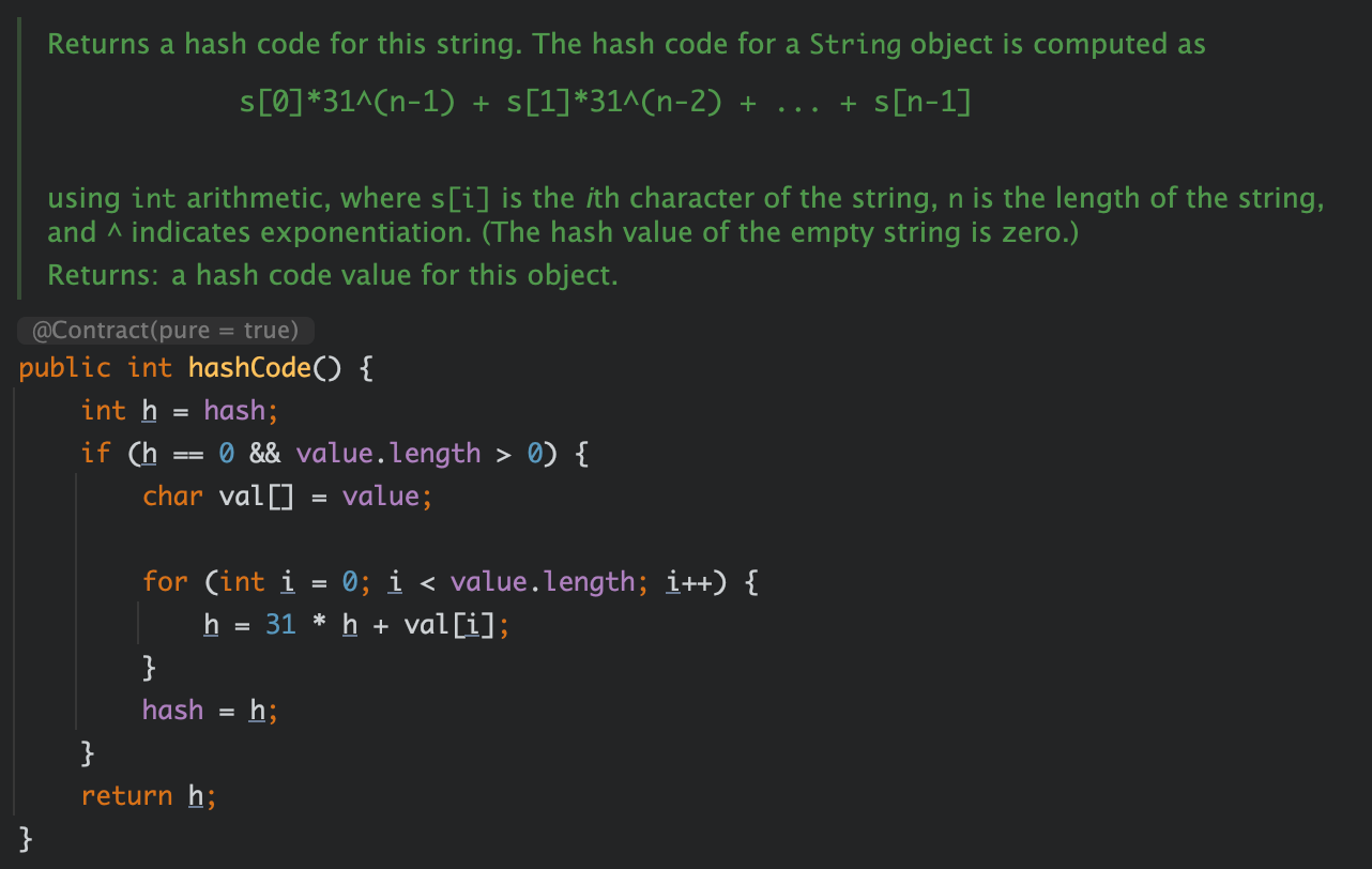JDK源码-String-hashCode()